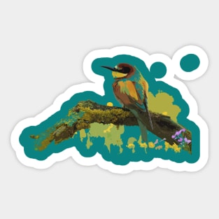 Beautiful Colorful Bird Sticker